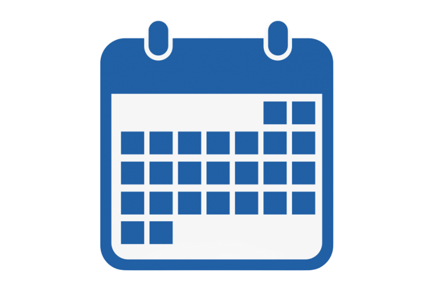780 7807187 Blue Calendar Icon Png Transparent Png