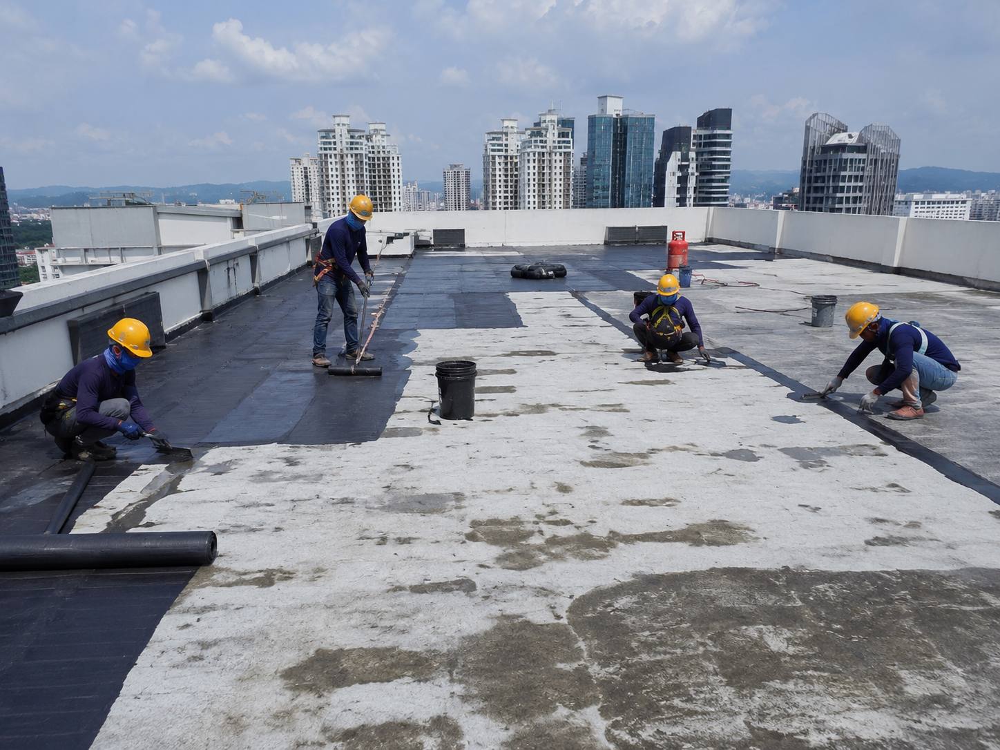 Rooftop Membrane Waterproofing and Repair Works