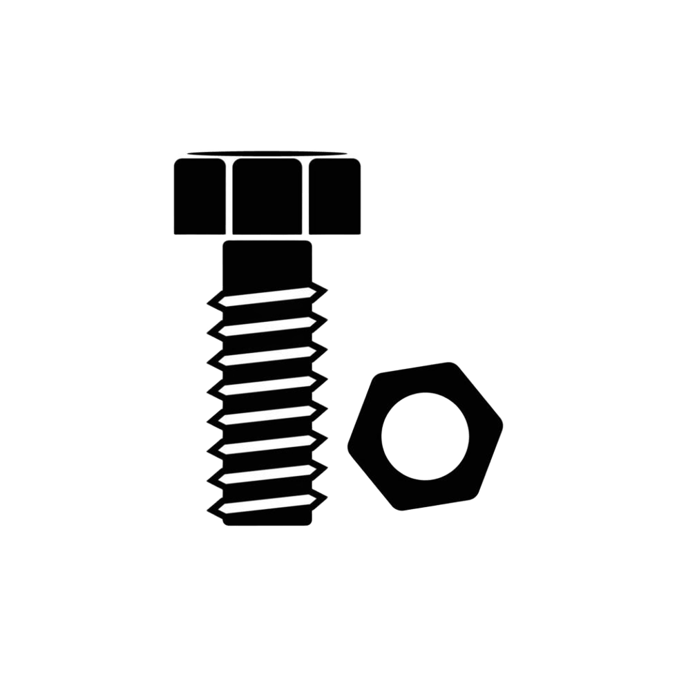 Screw Bolt Icon Design Template Free Vector